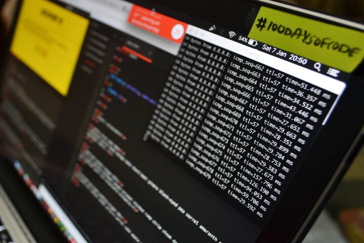code-displayed-screen