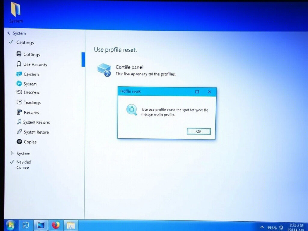 Reset a Corrupted User Profile