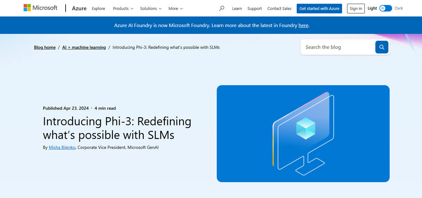 Microsoft Phi-3 Series