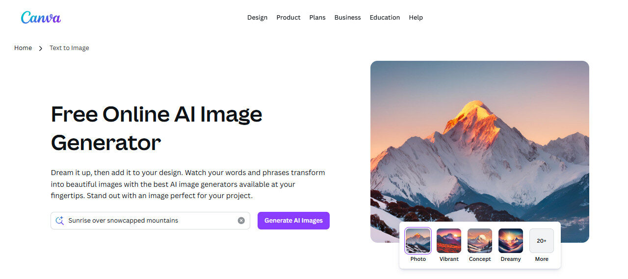 Canva AI Image Generator